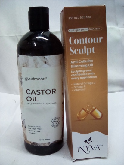 Castor Oil 16oz/ Contour Sculpt Anti Cellulite Slimming Oil