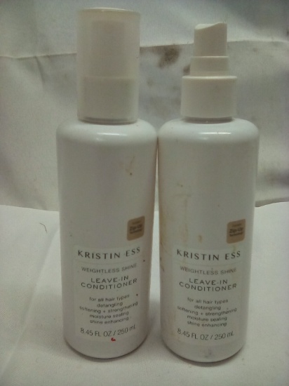 Qty 2 Kristin Ess Leave In Conditioner 8.45oz