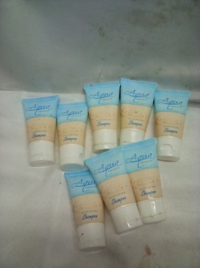 Qty 8 Aqua Organics Nourishing Shampoo Minis