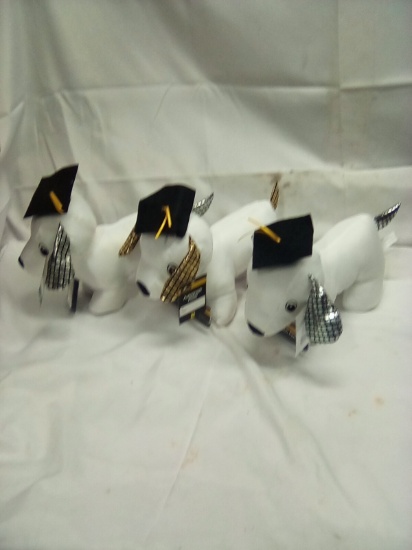 Autograph Graduation Stuff Dogs Qty 3