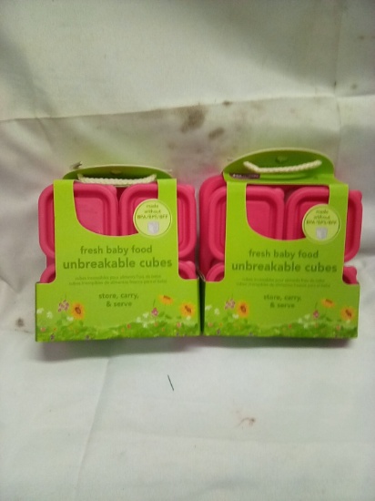 Green Sprouts Fresh Baby Food Unbreakable Cubes Qty 2 Packs