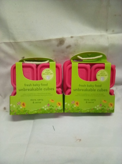 Green Sprouts Fresh Baby Food Unbreakable Cubes Qty 2 Packs