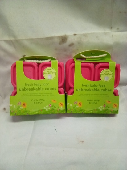 Green Sprouts Fresh Baby Food Unbreakable Cubes Qty 2 Packs