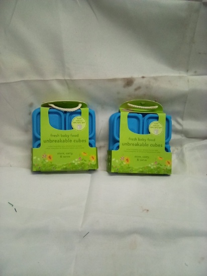 Green Sprouts Fresh Baby Food Unbreakable Cubes Qty 2 Packs