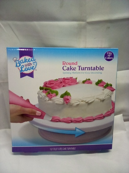 Baked with Love Round Cake Turntable 10.7 in D