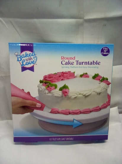 Baked with Love Round Cake Turntable 10.7 in D