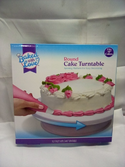 Baked with Love Round Cake Turntable 10.7 in D