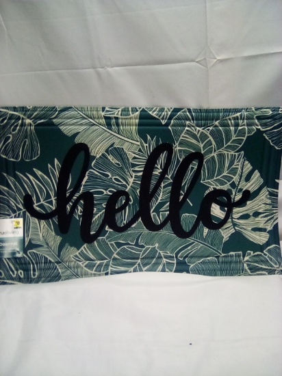 True Living Indoor/Outdoor Rubber Backing Mat 18” x 30”