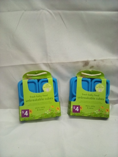 Green Sprouts Fresh Baby Food Unbreakable Cubes Qty 2 Packs