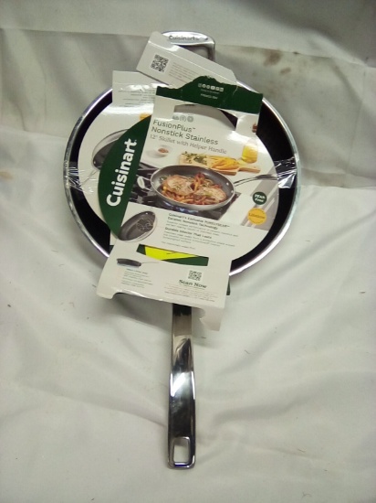 Cuisinart Fusion Plus NonStick Stainless 12” Skillet with Helper Handle