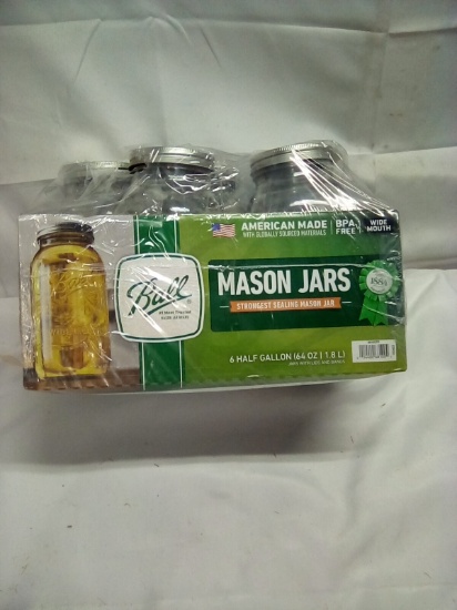 Ball Mason Jars 5 Half Gallon Jars with Lids