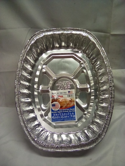 Jiffy Foil Giant Oval Roaster 16” x 13 1/8” x 3 1/8” Qty 6
