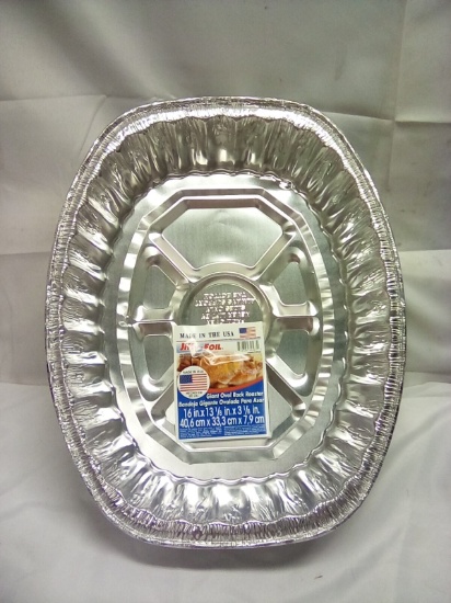 jiffy Foil Giant Oval Roaster 16” x 13 1/8” x 3 1/8” Qty