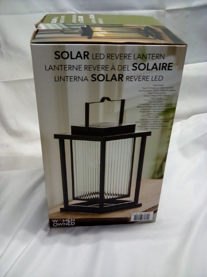 Solar LED Revere Lantern13.1” x 20.1” x 20.1”