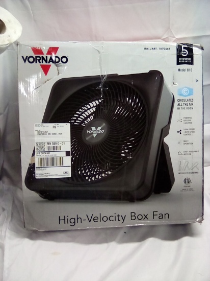 Vornado High Velocity Box Fan model 810 Color Black