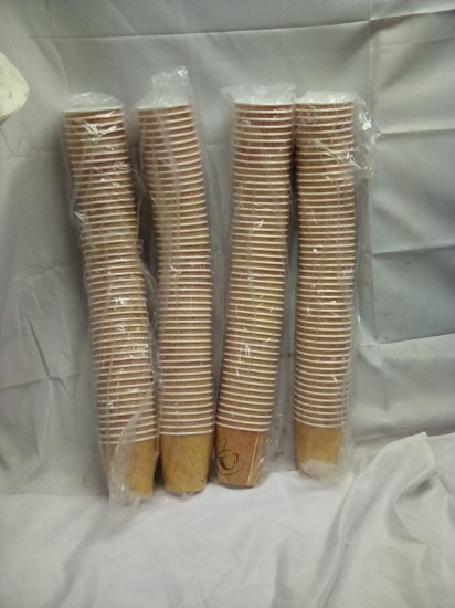 Paper Coffee Cups 10 oz Qty 4 Sleeves of 50