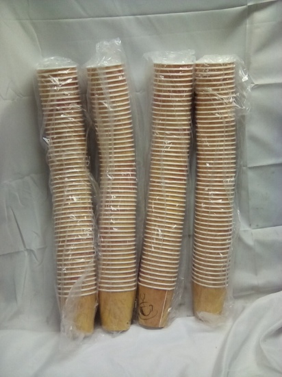 Paper Coffee Cups 10 oz Qty 4 Sleeves of 50
