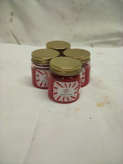 Apple Cinnamon Candles 3oz Qty 4