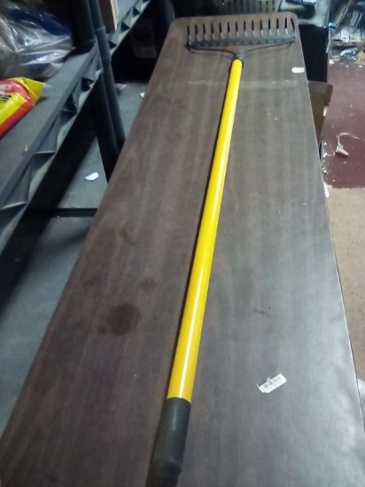 Long Handle Metal Garden Rake