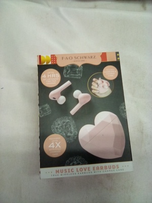 F A O Schwarz Music Lovers Ear Buds with Charge Case