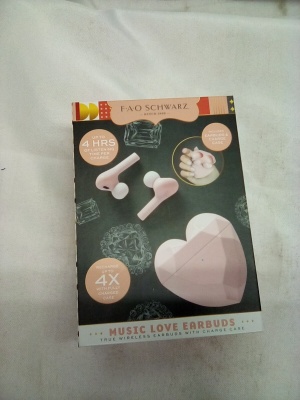 F A O Schwarz Music Lovers Ear Buds with Charge Case