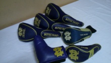 6pc Notre Dame Golf Club Head Cover Set