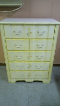 5 DrawerSolid Wood Painted Chest of Drawers