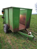 4'x6' homemade wooden trailer with metal frame, no registration