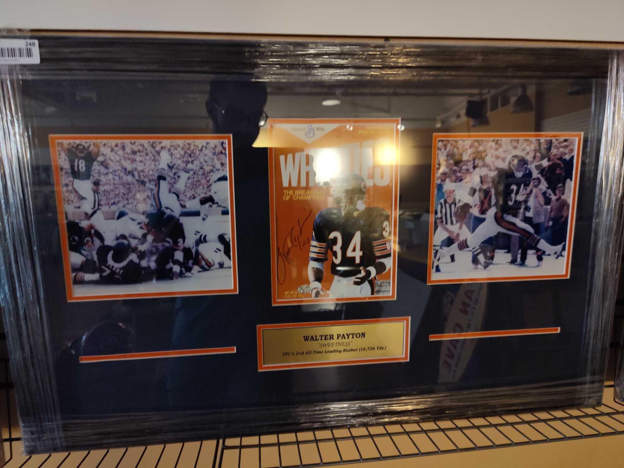 REPRINT - WALTER PAYTON Chicago Bears Signed 8 x 10 Photo Man Cave