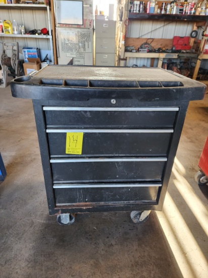 Rolling Tool Cabinet W/ Assorted Ele Contents