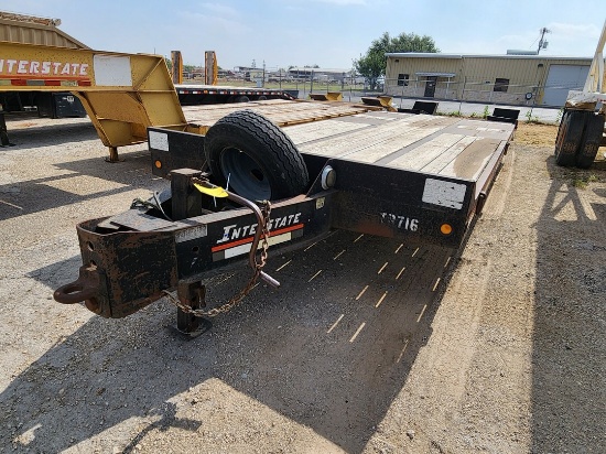 Interstate 20DT Flatbed Trailer 24'L Bed x 8'W; TX Plate: 834-57L; (No Tag)