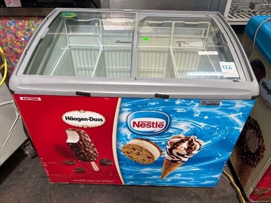 AHT 40 in. Sliding Clear Top Freezer Merchandiser