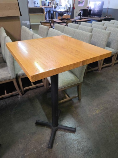 24 in. x 24 in. Solid Maple High Top Bar Tables
