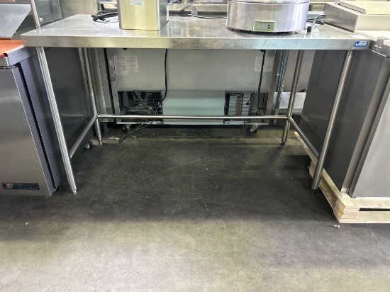 60 in. x 30 in. Stainless Steel Open Base Table