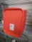10.5 in. x 14 in. Orange Fast Food Trays