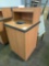 25 in. Faux Wood Veneer Trash Station