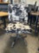 Faux Cowskin Chrome Base Adjustable Swivel Chair
