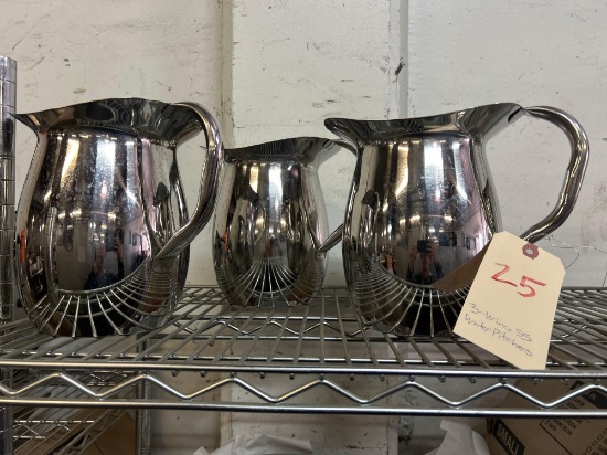 Winco Stainless Steel Water Pitchers