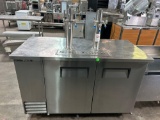 True 59 in. Stainless Steel 2 Tower Refrigerated Tap Box