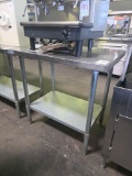 36 in. x 24 in. Stainless Steel Top Table