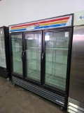 True 3 Glass Dr. Freezer