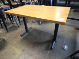 48 in. x 30 in. Solid Wood Top Dining Table