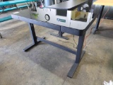 48 in. x 24 in. Glass Top Electric Adjustable Height Table
