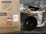 New 10 in. Black Ceramic Wide Rimmed Bowls