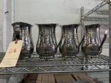 Acopa Hammered Stainless Steel Water Pitchers
