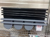 21 in. x 12 in. Plastic 4 Compartment Flatware Holders