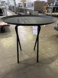 Never Used 31 in. Double Bar Folding Tray Stands