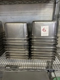 Half Size X 6 in. Stainless Steel Pans