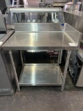 36 in. x 25 in. All Stainless Steel Corner Table