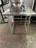 30 in. x 30 in. Stainless Steel Open Base 32 in. High Table